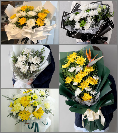 江苏苏州常熟市虞山镇庞浜社区白事花束代送